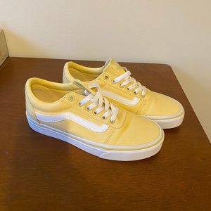 Pastel yellow vans
